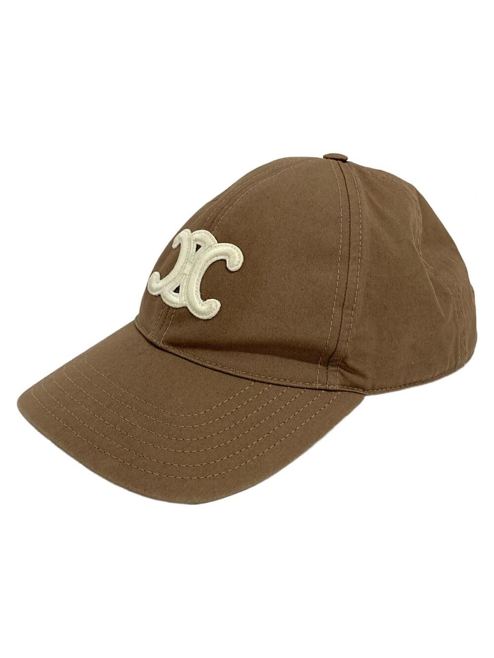 Celine Brown White Cotton Hat #281293C64B